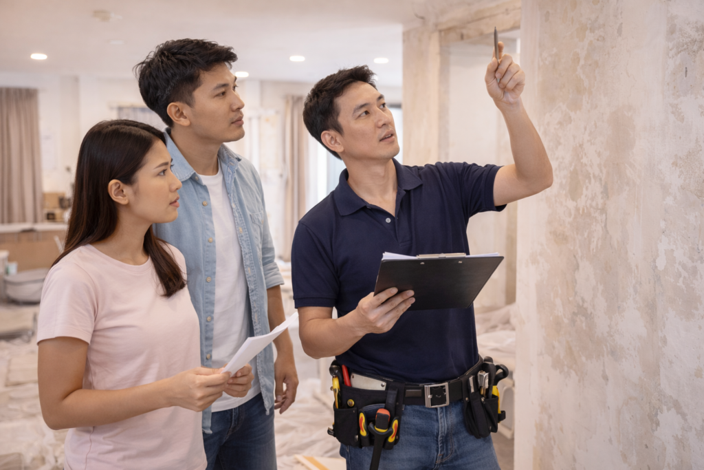 home renovation site inspection