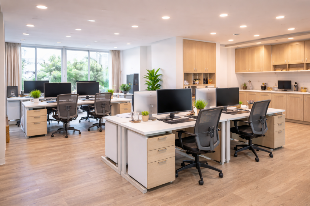 modern office renovation project