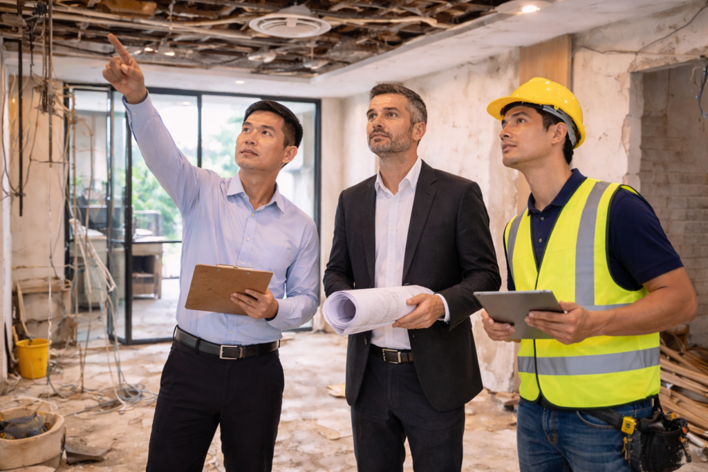 renovation terrace house site inspection