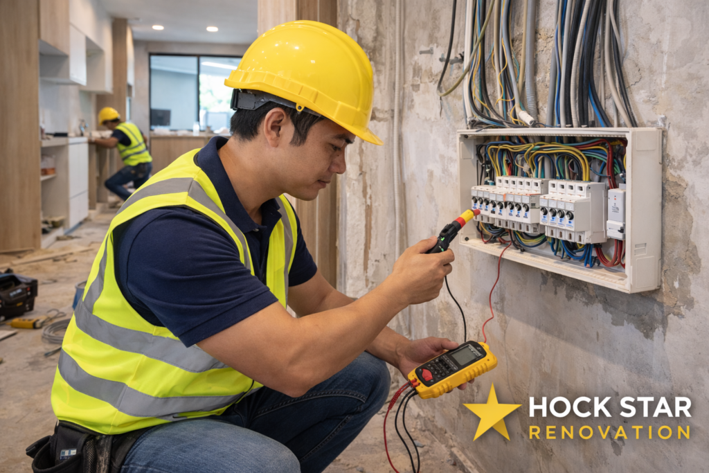 4 room bto renovation electrical work