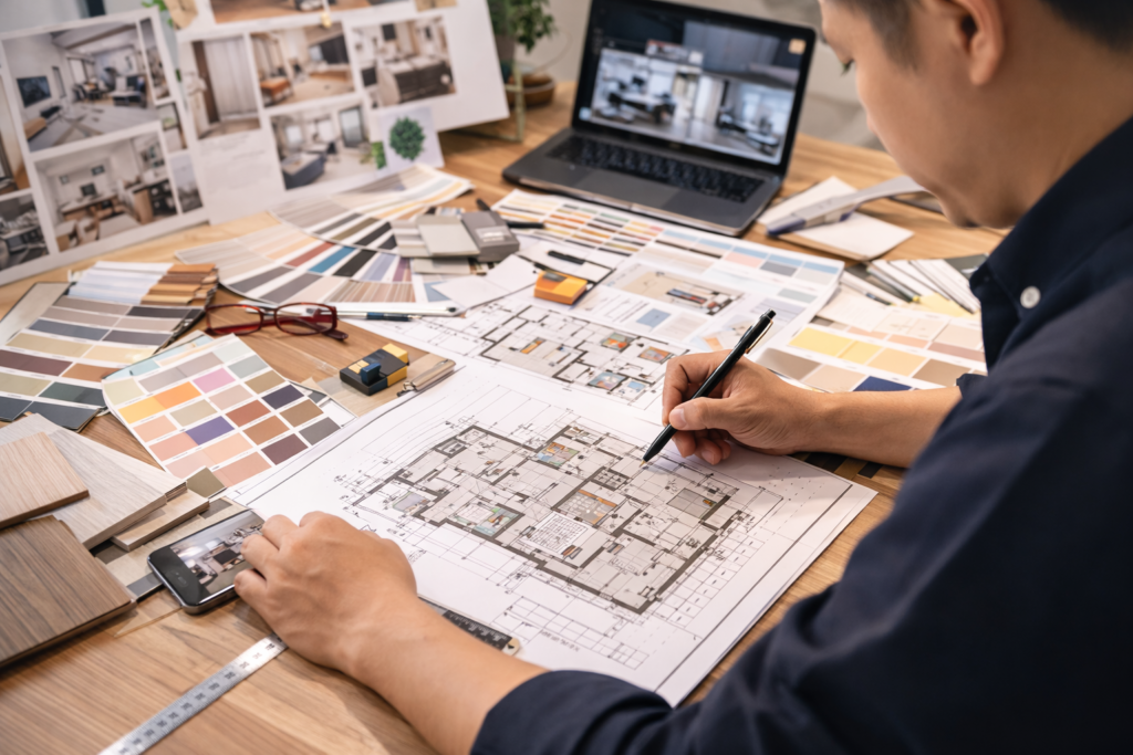 interior designer sketch