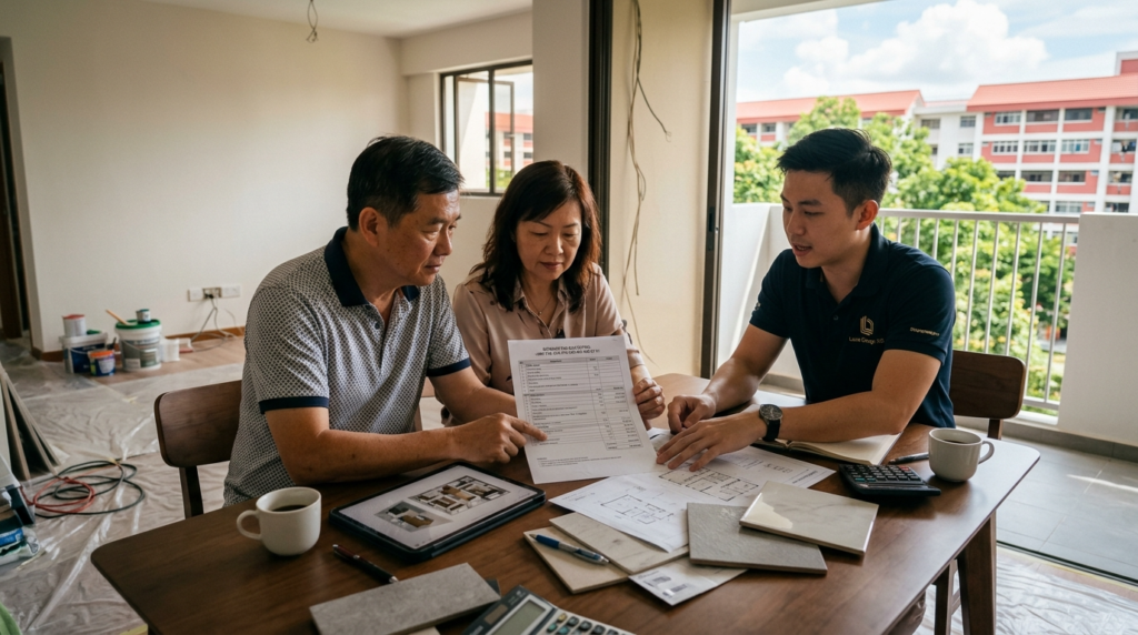 Singapore renovation quotation